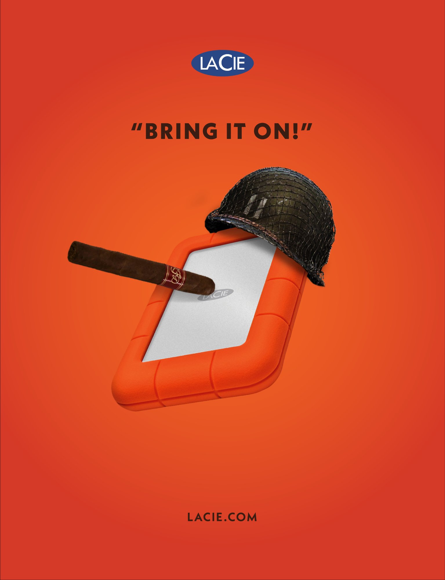 Lacie Football Helmet Ad