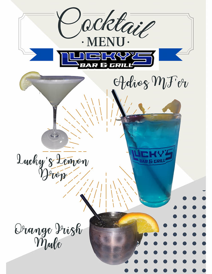 Lucky's Original Menu 1