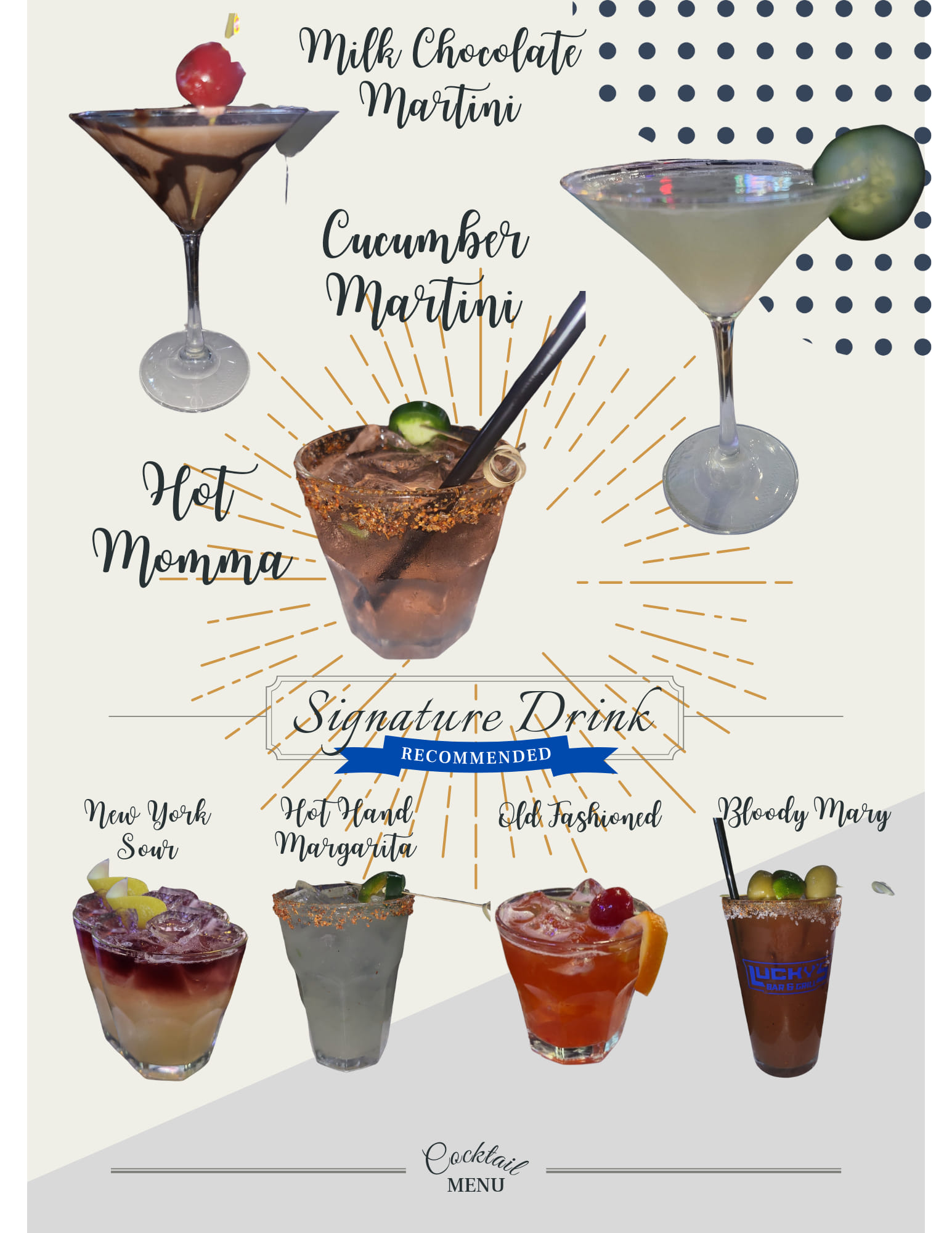 Lucky's Original Menu 2