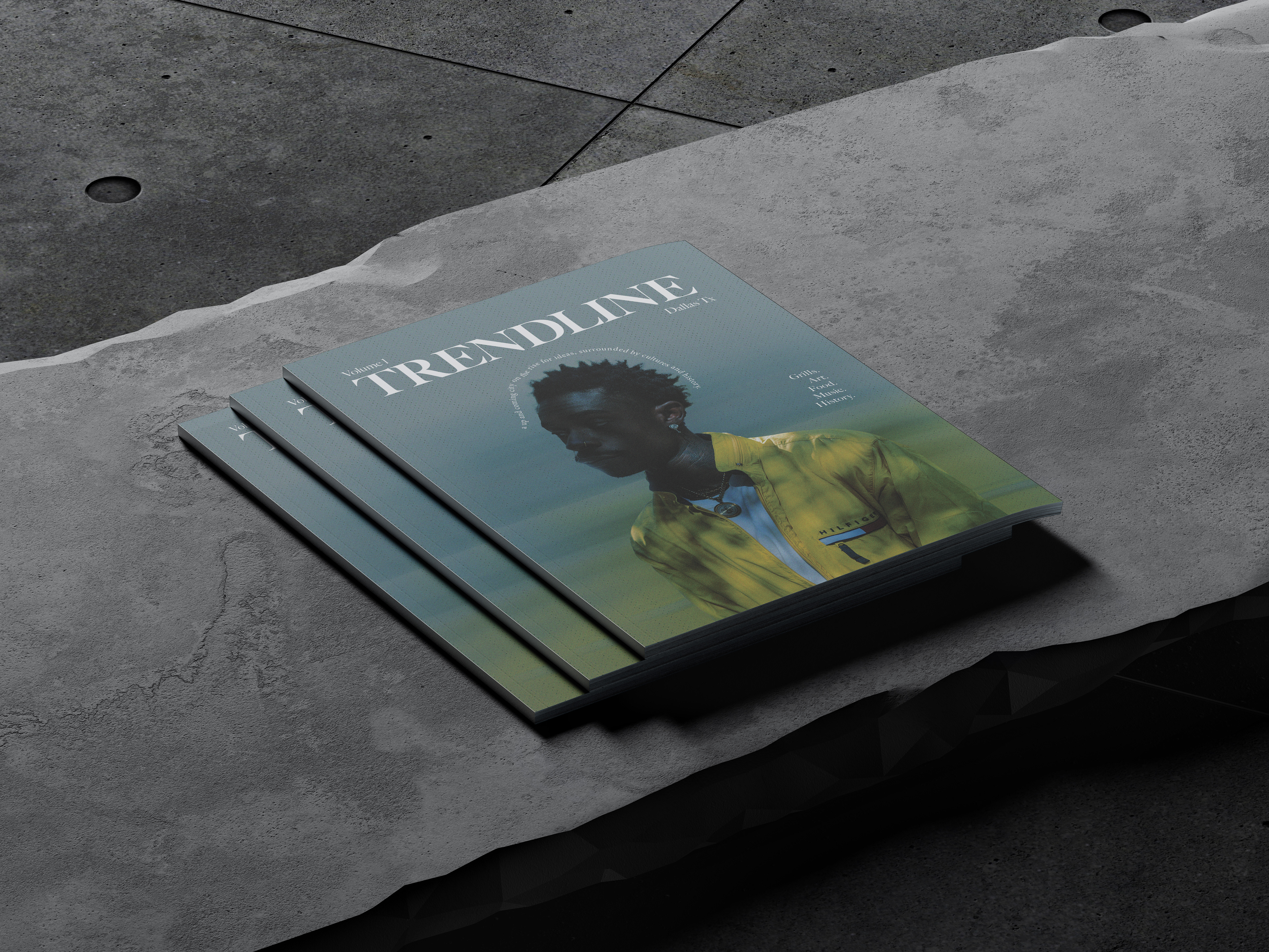 Trendline Magazine Mockup